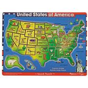 Melissa & Doug� USA Map Sound Puzzle
