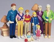 Caucasian Play Family  (set of 8)