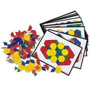Pattern Blocks and Activity Cards Set (set of 36)