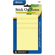 Yellow Stick-On Notes (pack of 4)