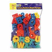 Letters, Numbers and Shapes Sponges (set of 60)