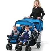 Quad - 4 Passenger/Dual Canopy Folding Stroller