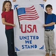 Color-Me� White Nylon Flag