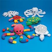 Color-Me� Fabric Sealife Creatures  (pack of 12)