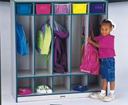 Rainbow Accents� 5-Section Locker with Step