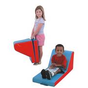 Cozy Time Lounger, Red/Blue