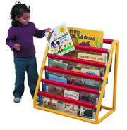 5 Pocket Clear Book Display w/Casters