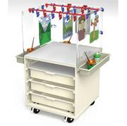 3-Sided Easel with Storage Drawers