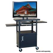 Flat Panel AV Cart with Locking Cabinet