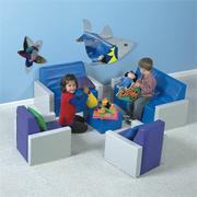 Soft Tone Seating Table/Ottoman