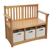 Storage Bench with Bins