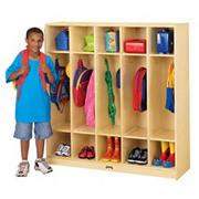 Coat Locker, 5 Sections, 48"x15"x50-1/2"