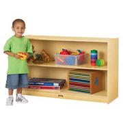 Low Straight-Shelf Mobile Unit, 48"x15"x29-1/2"