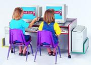 Rainbow Accents� Double Computer Desk