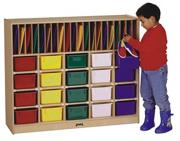 Classroom Organizer with Clear Trays
