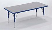 30" x 60" Rectangle Activity Table, 15-24"H