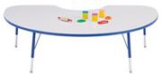 48" x 72" Kidney Toddler Table, 11-15"H