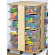 24 Cubbie Tower with Color Tubs