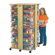 32 Cubbie Tower with Color Tubs