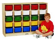 25-Tray E-Z Glide Cubbie with Color Trays