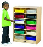 12 Paper-Tray Cubbie with Color Trays