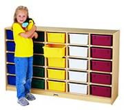 25 Tub Storage with Clear Tubs