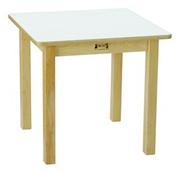 24" Square White Laminate Play Table