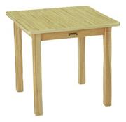 24" Square Butcherblock Play Table