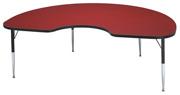 48"x72" Kidney Activity Table, 24-31"H