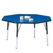 48"-diameter Octagon Activity Table, 15-24"H