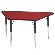24"x48" Trapezoid Activity Table, 24-31"H