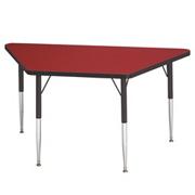 30"x60" Trapezoid Activity Table, 15-24"H