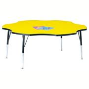 60" Six-Leaf Activity Table, 11"-15" High