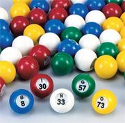 Plastic Bingo Balls  (set of 75)