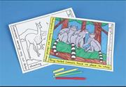 Coloring Placemats - Endangered Animals  (set of 10)
