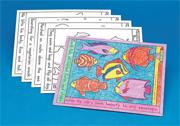 Coloring Placemats - The Deep Blue Sea  (set of 10)