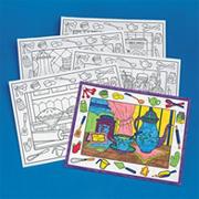Coloring Placemats, In the Kitchen  (pack of 10)