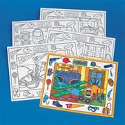 Coloring Placemats, In the Shop  (pack of 10)