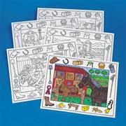 Coloring Placemats, On the Farm  (pack of 10)