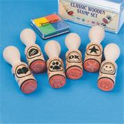 Classic Wood Stamps (pack of 6)