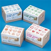 Assorted Wood Stamps (pack of 48)
