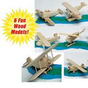 Unfinished Antique Air Fleet, Unassembled (set of 6)