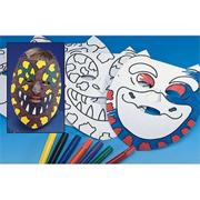 Color-Me� Dinosaur Masks Craft Kit (makes 24)