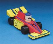 Wooden Race Cars Craft Kit (makes 12)