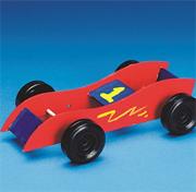 Rubber Band Race Cars Craft Kit (makes 12)