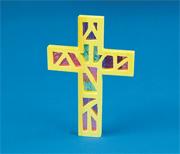 More info about Glassine Wooden Cross Craft Kit (makes 12) Glassine Wooden Cross Craft Kit (makes 12)