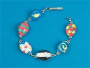 Girl's Painted Stone Bracelet Craft Kit (makes 12)