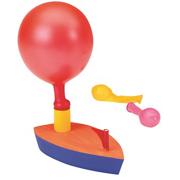 Wooden Balloon Powered Boat Craft Kit  (makes 12)