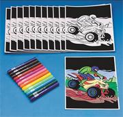 More info about Dune Buggy Velvet Art Craft Kit (makes 12) Dune Buggy Velvet Art Craft Kit (makes 12)