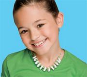 White Shell Necklace Craft Kit  (makes 12)